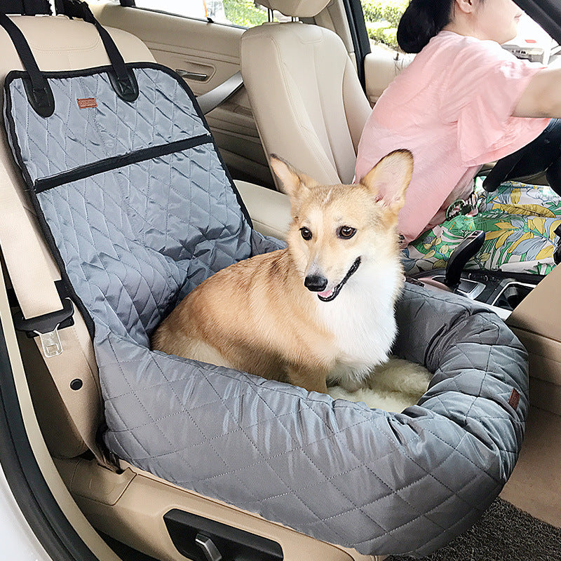 Waterproof Dog Car Seat Bed with Thick Cushion